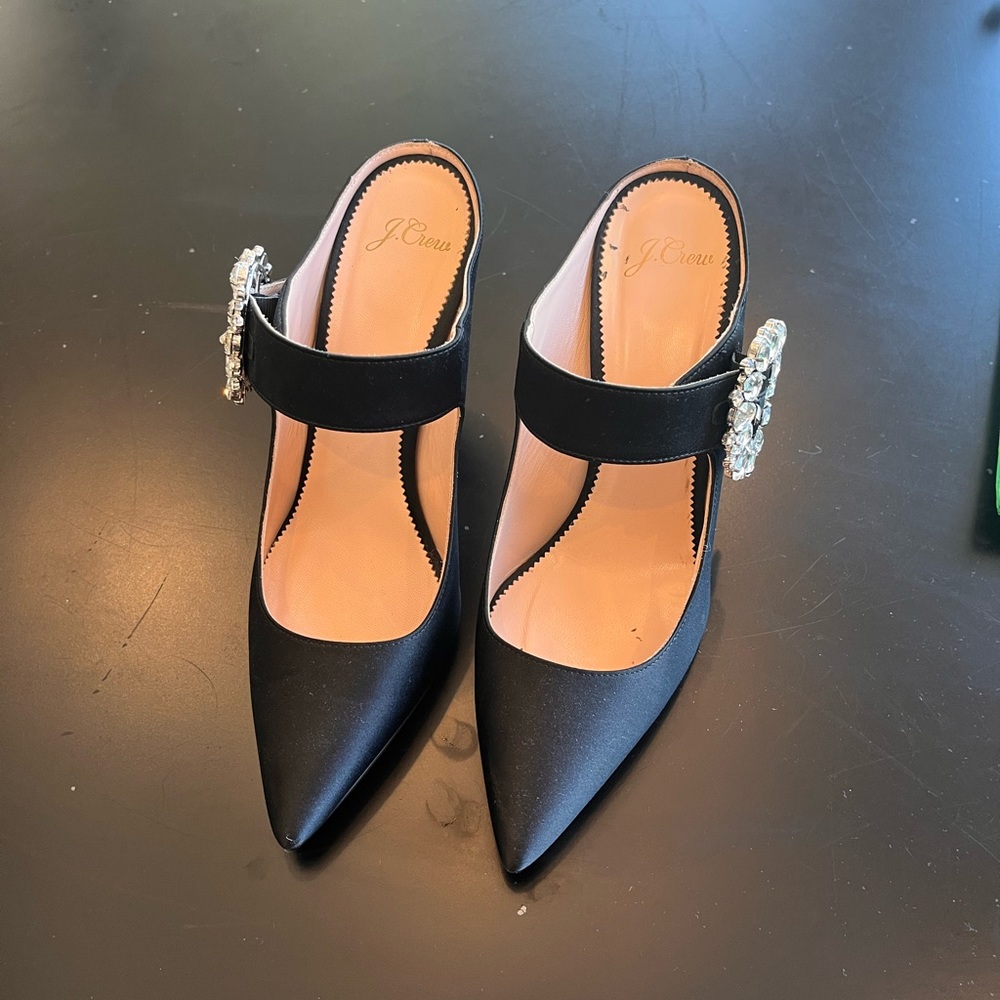 J crew satin evening shoe